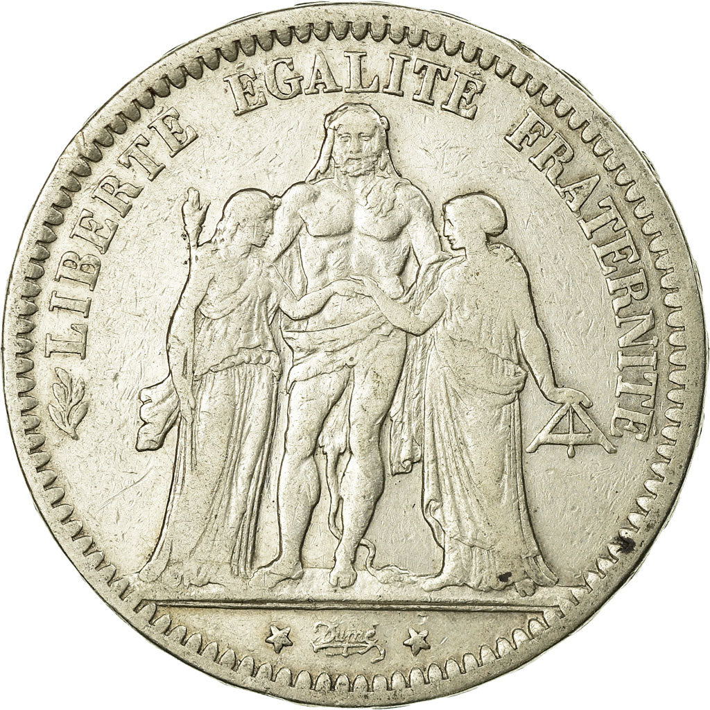 Coin, France, Hercule, 5 Francs, 1870, Paris, VF(30-35), Silver, KM:820.1