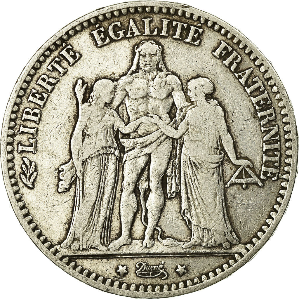 Monnaie, France, Hercule, 5 Francs, 1878, Bordeaux, TB, Argent, Gadoury:745a