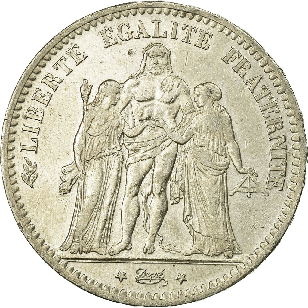 Münze, Frankreich, Hercule, 5 Francs, 1878, Bordeaux, SS, Silber, KM:820.2