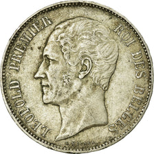 Coin, Belgium, Leopold I, 5 Francs, 5 Frank, 1865, EF(40-45), Silver, KM:17