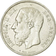 Coin, Belgium, Leopold II, 5 Francs, 5 Frank, 1865, VF(30-35), Silver, KM:24