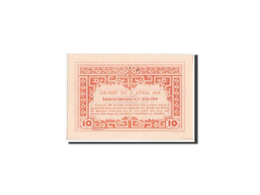 Indochina, 10 Cents, 1919 (1920), Essai, Orange, KM:44