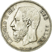 Coin, Belgium, Leopold II, 5 Francs, 5 Frank, 1867, Point après F, EF(40-45)