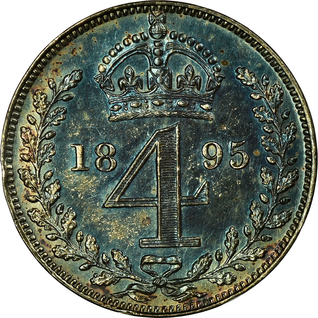 Coin, Great Britain, Victoria, 4 Pence, Groat, 1895, MS(63), Silver, KM:778