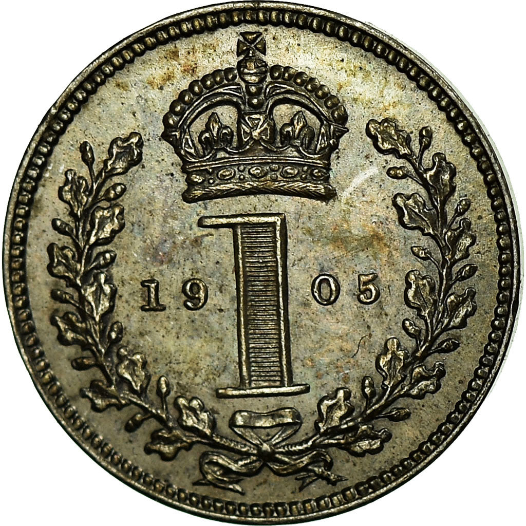 Coin, Great Britain, Edward VII, Penny, 1905, MS(63), Silver, KM:795