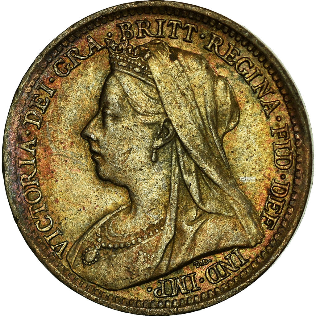 Coin, Great Britain, Victoria, 3 Pence, 1898, MS(63), Silver, KM:777