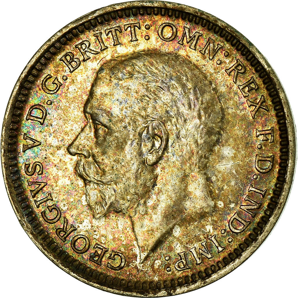 Coin, Great Britain, George V, 3 Pence, 1932, MS(63), Silver, KM:827