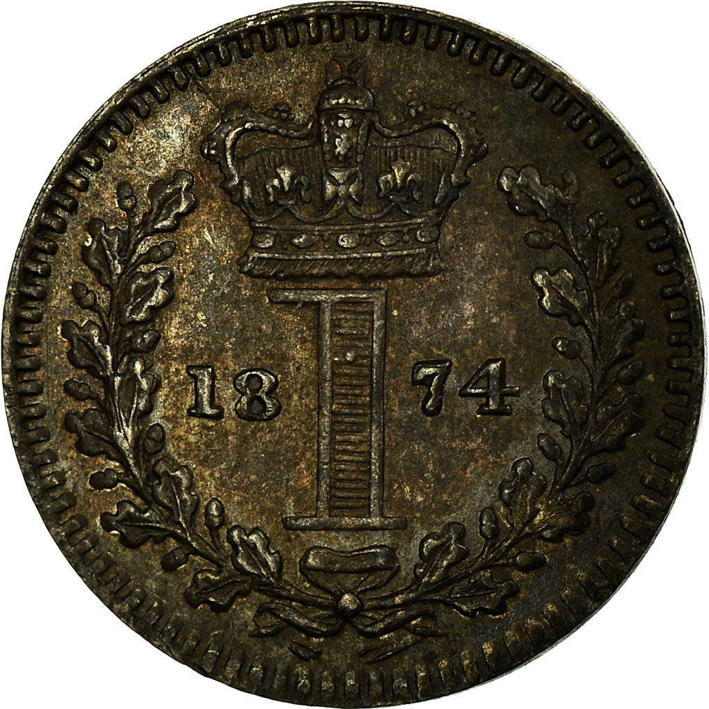 Moneda, Gran Bretaña, Victoria, Penny, 1874, SC, Plata, KM:727