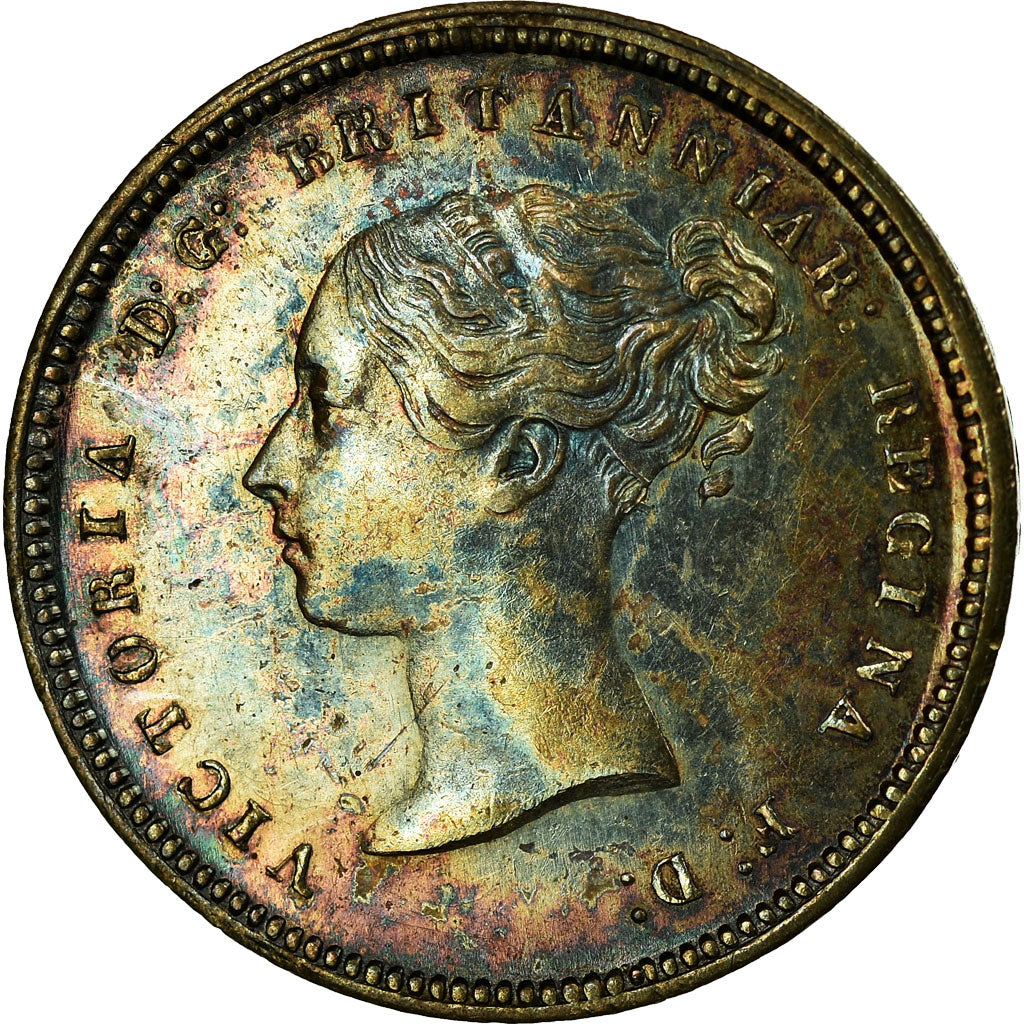 Coin, Great Britain, Victoria, 4 Pence, Groat, 1850, MS(60-62), Silver, KM:732