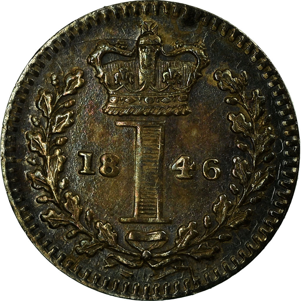 Coin, Great Britain, Victoria, Penny, 1846, MS(60-62), Silver, KM:727