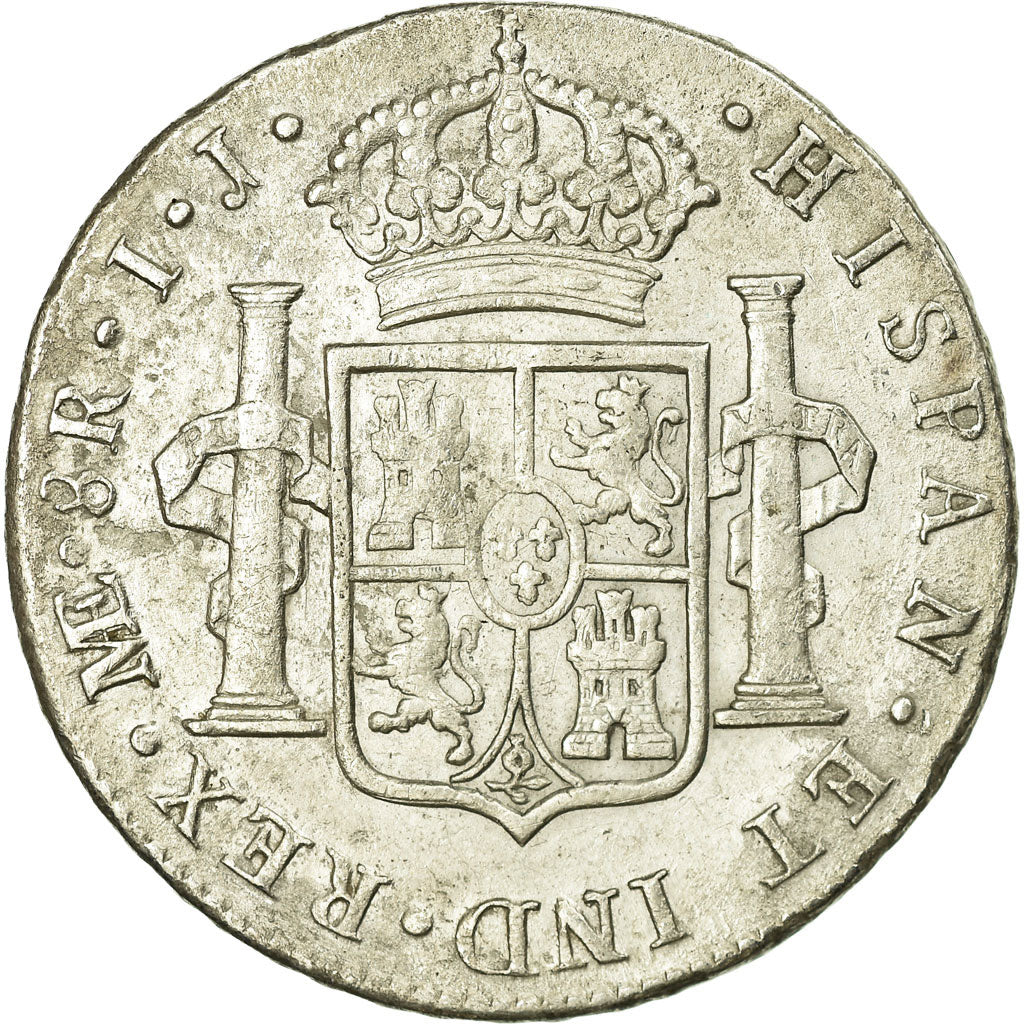 Coin, Peru, 8 Reales, 1796, Lima, EF(40-45), Silver, KM:97
