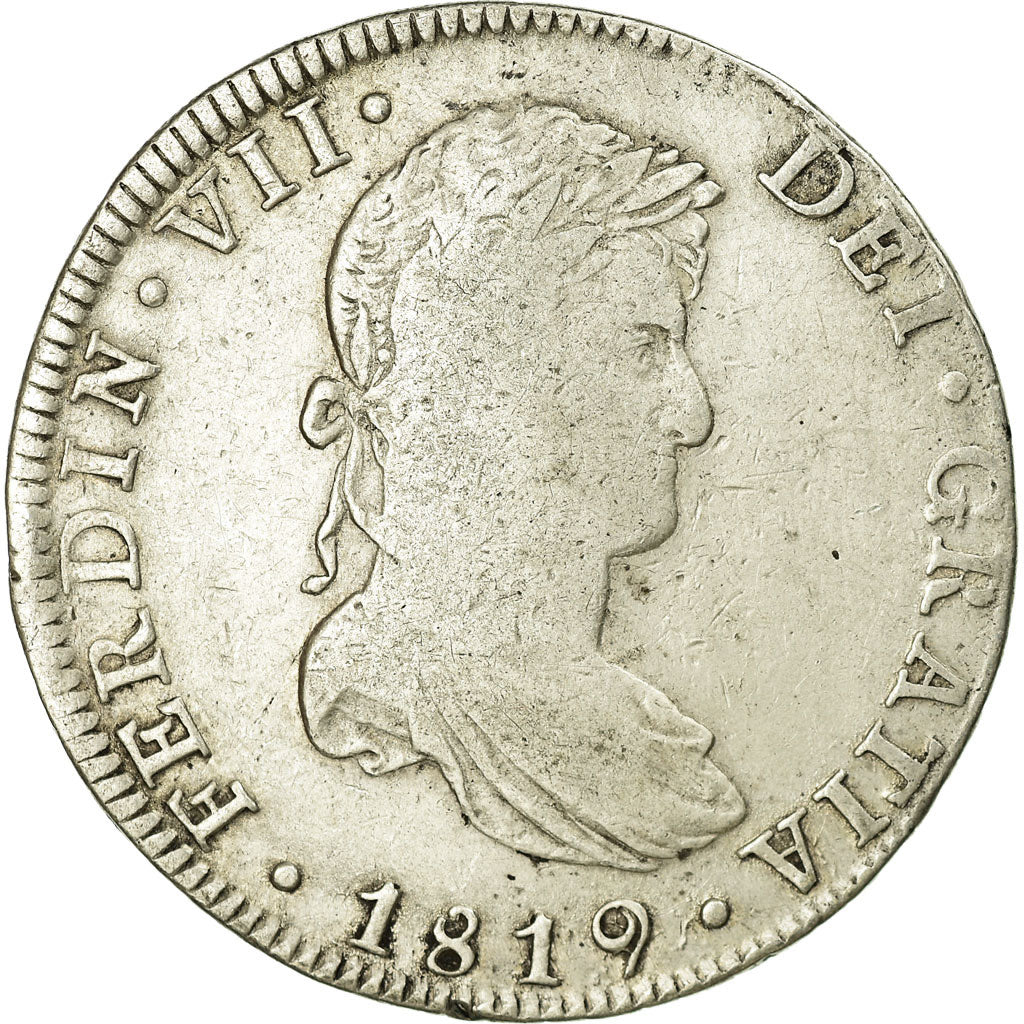 Moneta, Messico, Ferdinand VII, 8 Reales, 1819, Mexico City, MB, Argento, KM:111