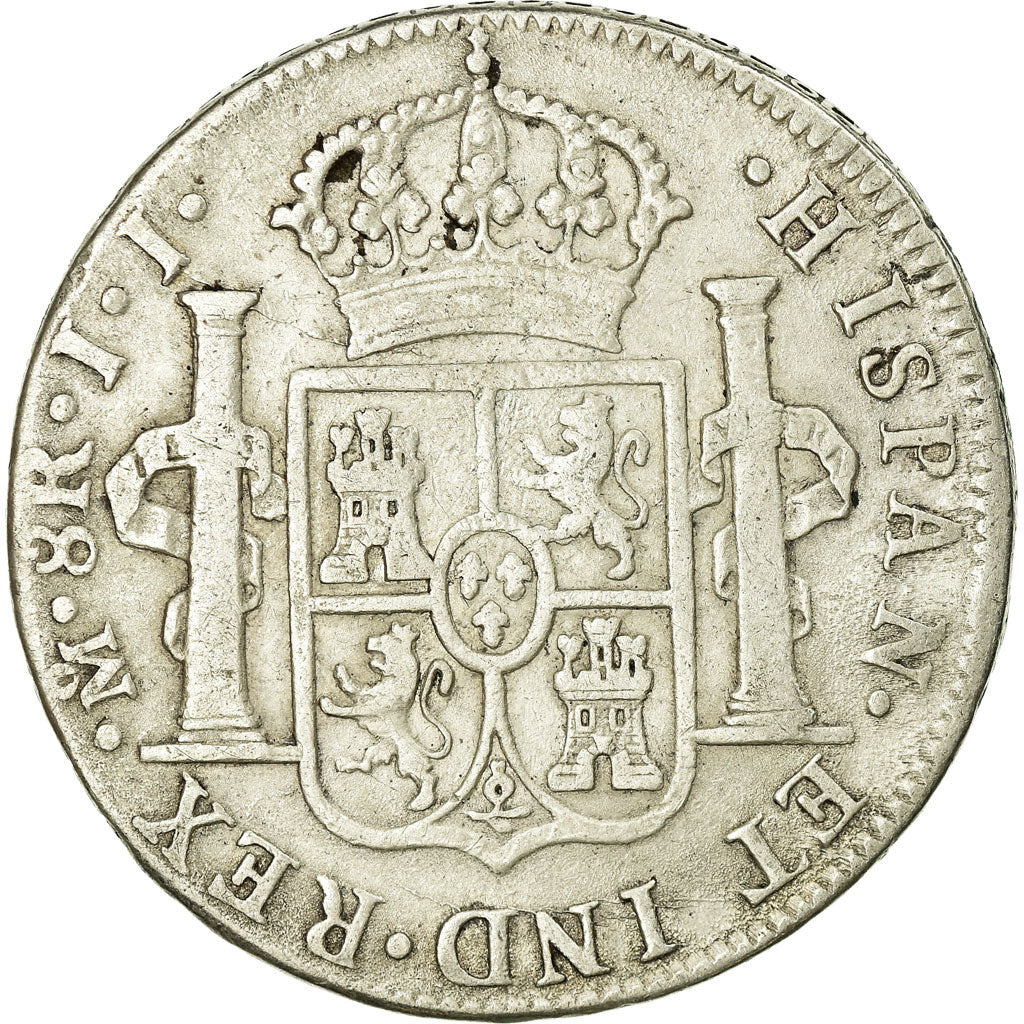 Moneta, Messico, Ferdinand VII, 8 Reales, 1819, Mexico City, MB, Argento, KM:111