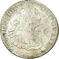 Moneda, México, Charles IV, 8 Reales, 1799, Mexico City, BC, Plata, KM:109