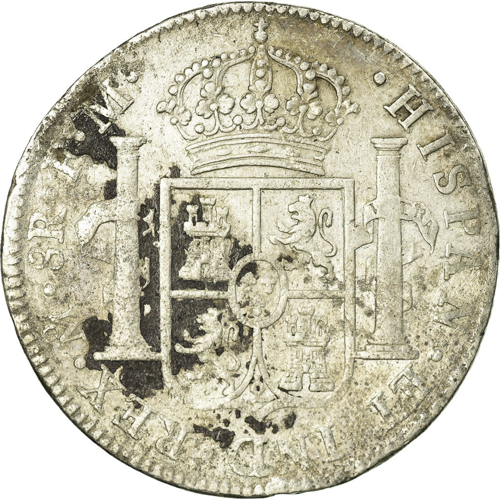 Moneda, México, Charles IV, 8 Reales, 1799, Mexico City, BC, Plata, KM:109