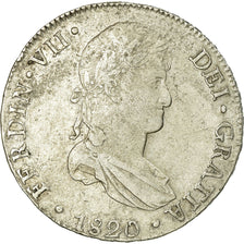 Coin, Peru, 8 Reales, 1820, Lima, VF(30-35), Silver, KM:117.1