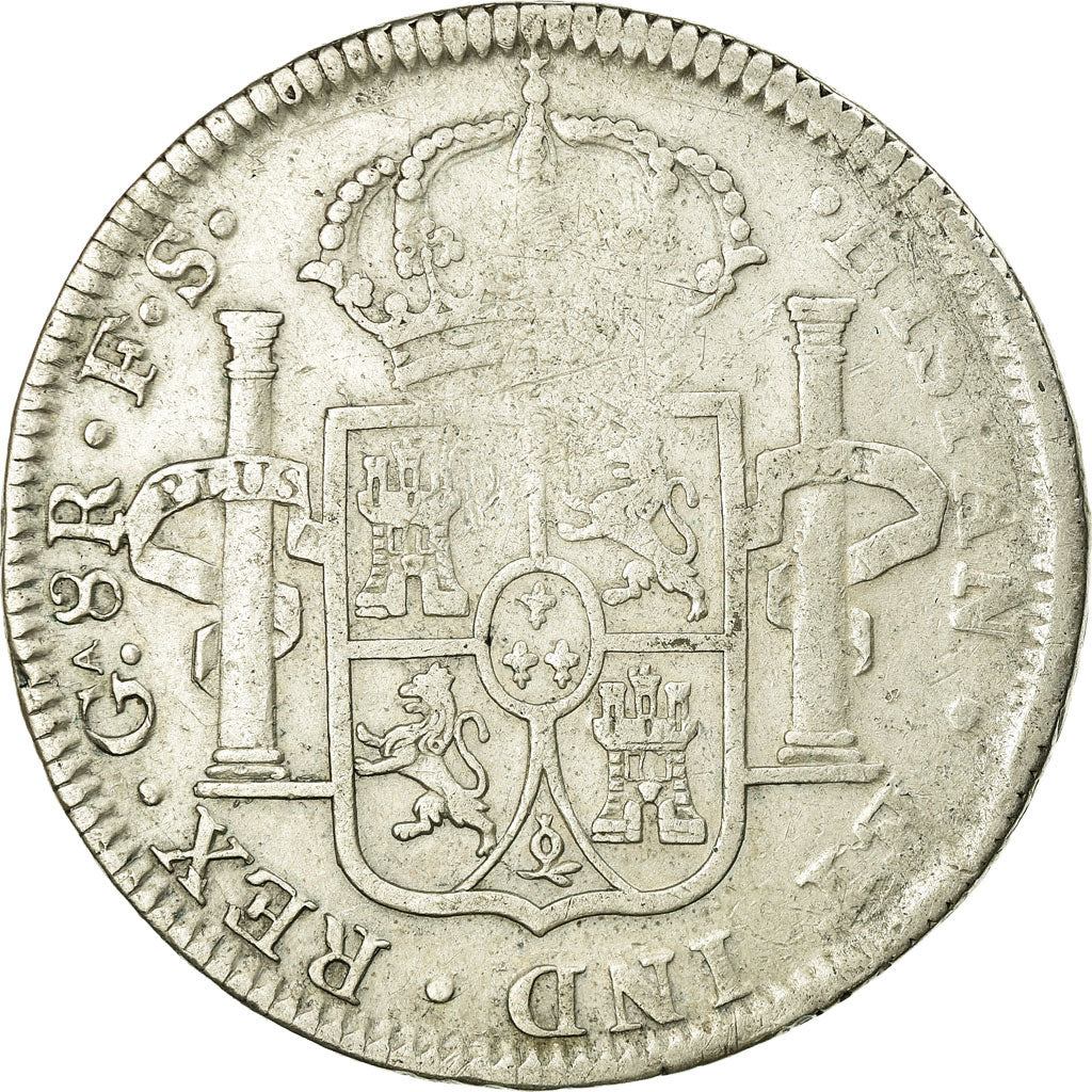 Munten, Mexico, GUADALAJARA, Ferdinand VII, 8 Reales, 1821, Guadalajara, ZG+