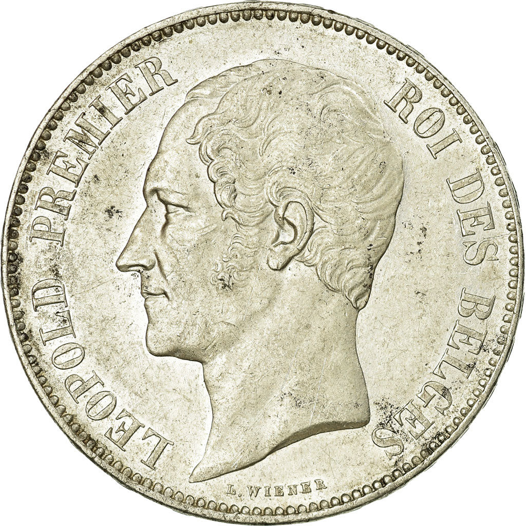 Münze, Belgien, Leopold I, 5 Francs, 5 Frank, 1851, SS+, Silber, KM:17