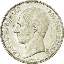 Münze, Belgien, Leopold I, 5 Francs, 5 Frank, 1851, SS+, Silber, KM:17