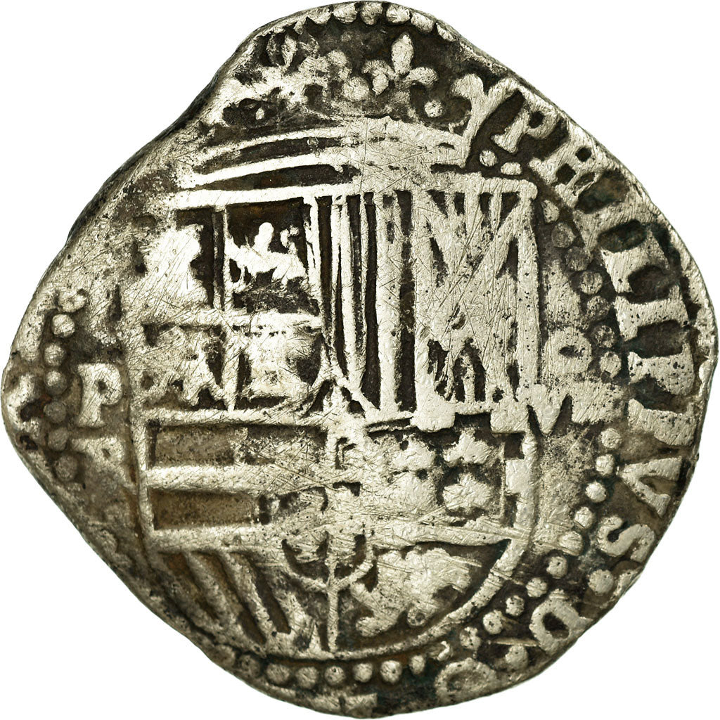 Coin, Bolivia, Philip II, Cob, 8 Reales, Potosi, VF(20-25), Silver
