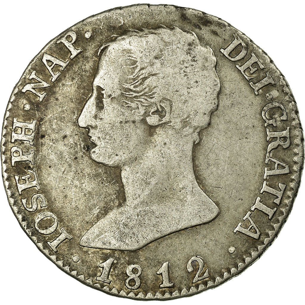Coin, Spain, Joseph Napolean, 4 Réales, 1812, Madrid, VF(30-35), Silver