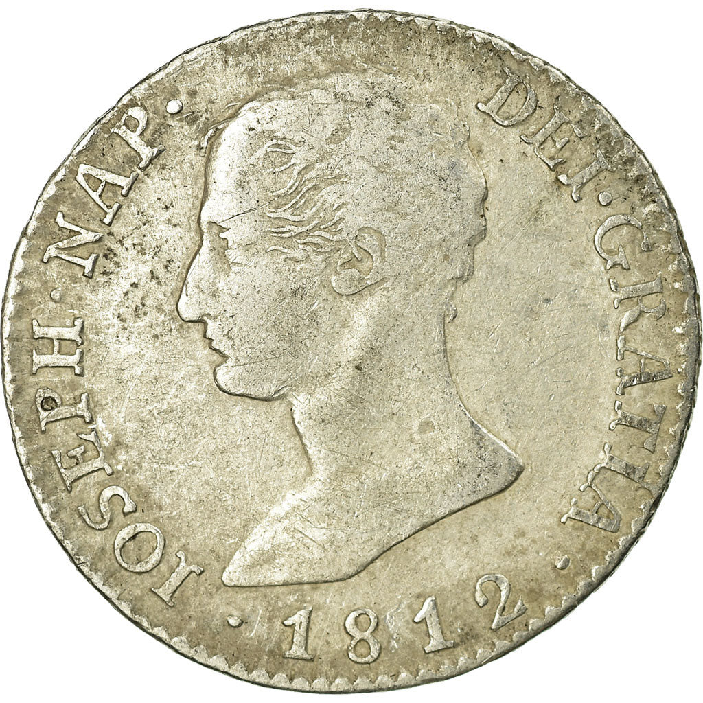 Coin, Spain, Joseph Napolean, 4 Réales, 1812, Madrid, VF(30-35), Silver