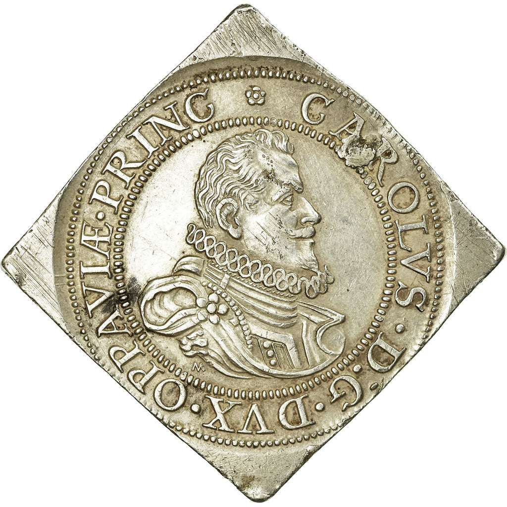 Monnaie, Liechtenstein, Charles I, 3 Ducat, 1619, Refrappe, SUP, Argent