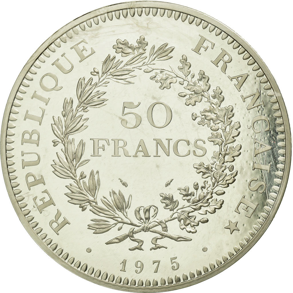 Monnaie, France, Hercule, 50 Francs, 1975, Paris, Piéfort, FDC, Argent