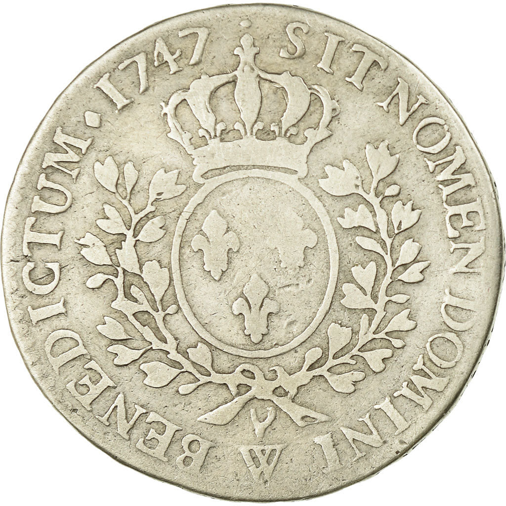 Moeda, França, Louis XV, 1/2 Écu au bandeau, 1/2 ECU, 44 Sols, 1747, Lille
