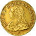 Moneda, Francia, Louis XV, 1/2 Louis d'or, 1732, Strasbourg, MBC, Oro