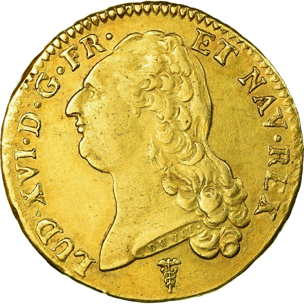 Münze, Frankreich, Louis XVI, Double louis d'or à la tête nue, 2 Louis D'or