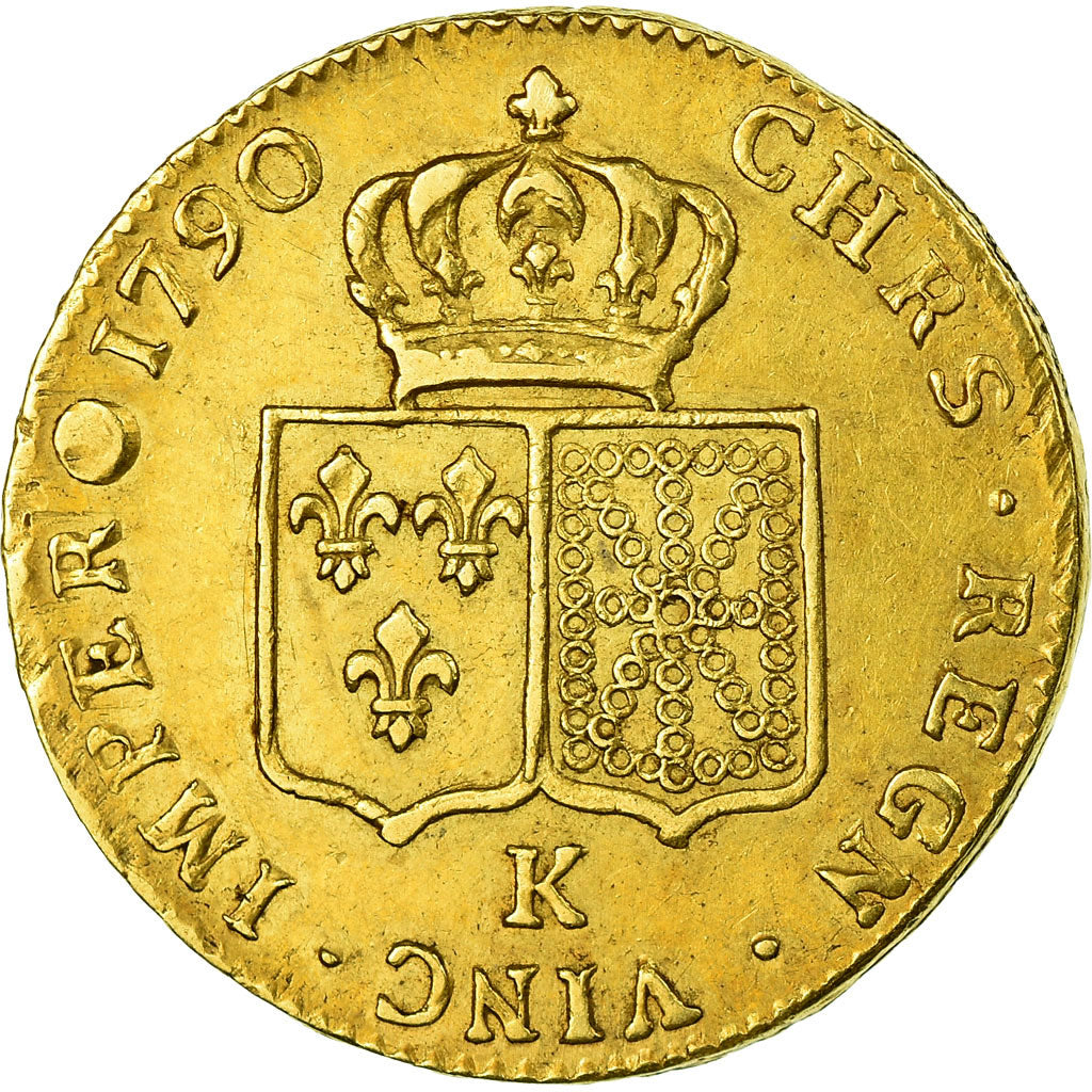 Münze, Frankreich, Louis XVI, Double louis d'or à la tête nue, 2 Louis D'or