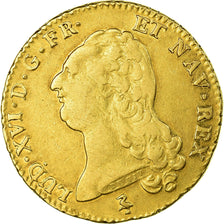 Moneta, Francja, Louis XVI, Double louis d'or à la tête nue, 2 Louis D'or