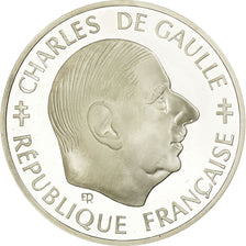 Coin, France, Charles de Gaulle, Franc, 1988, MS(63), Silver, KM:978