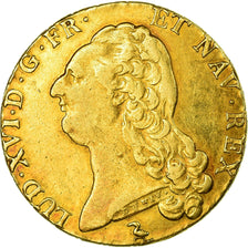 Moneta, Francja, Louis XVI, Double louis d'or à la tête nue, 2 Louis D'or