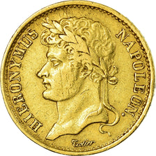 Coin, German States, WESTPHALIA, Jerome, 20 Franken, 1809, Cassel, EF(40-45)
