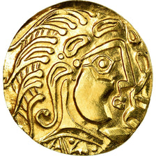Coin, Parisii, Medal, Refrappe Stater, MS(63), Gold
