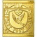 France, Medal, Reproduction Timbre Basel, MS(64), Gold