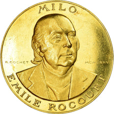 France, Medal, Milo Emile Rocourt - Guerre 1939-1945, 1975, Cochet, MS(63), Gold