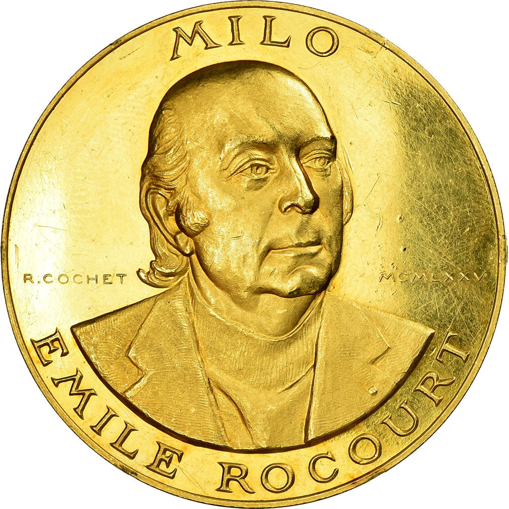 France, Médaille, Milo Emile Rocourt - Guerre 1939-1945, 1975, Cochet, SUP, Or