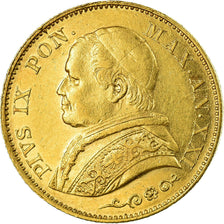 Moneta, DEPARTAMENTY WŁOSKIE, PAPAL STATES, Pius IX, 20 Lire, 1866, Rome