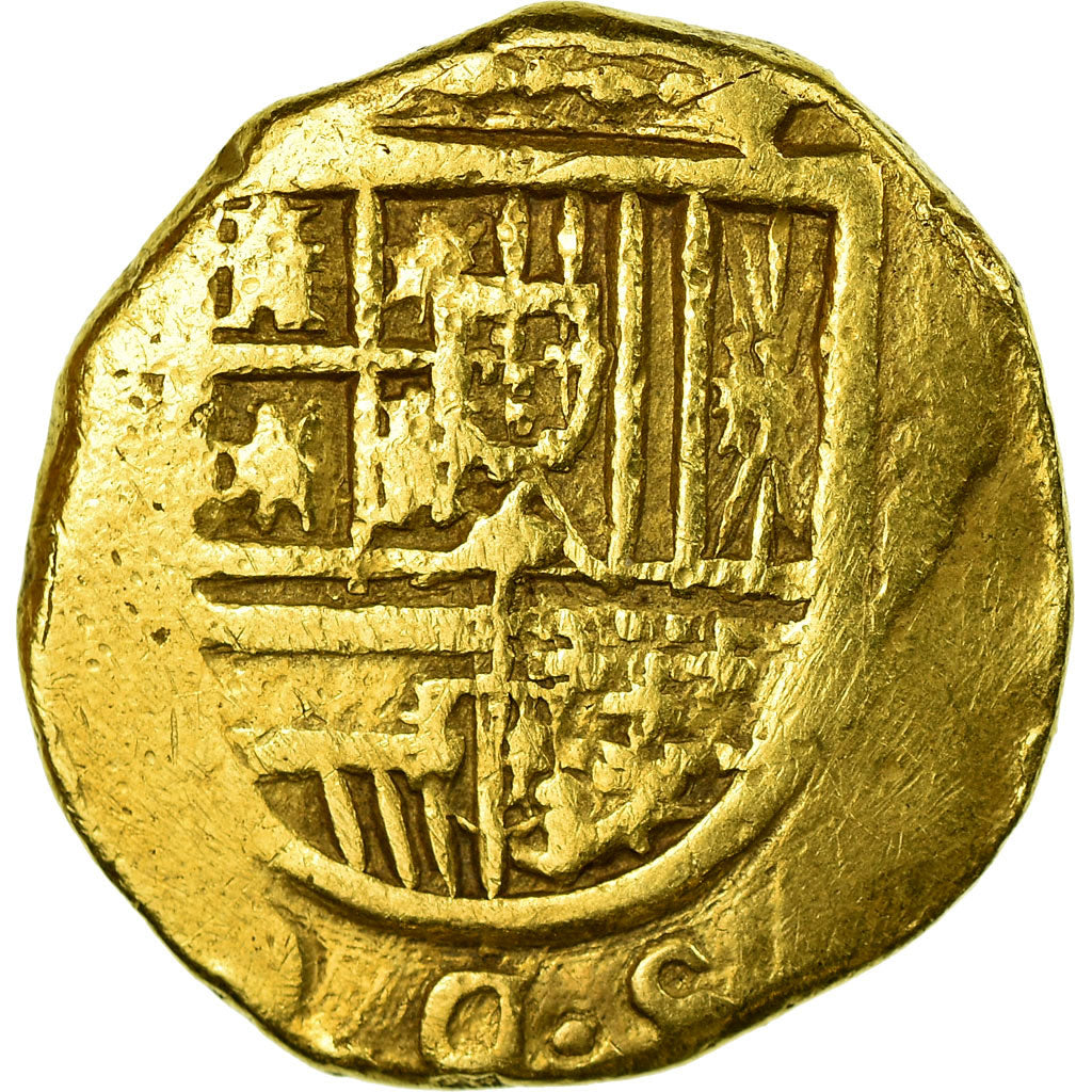Coin, Spain, 2 Escudos, Seville, VF(30-35), Gold