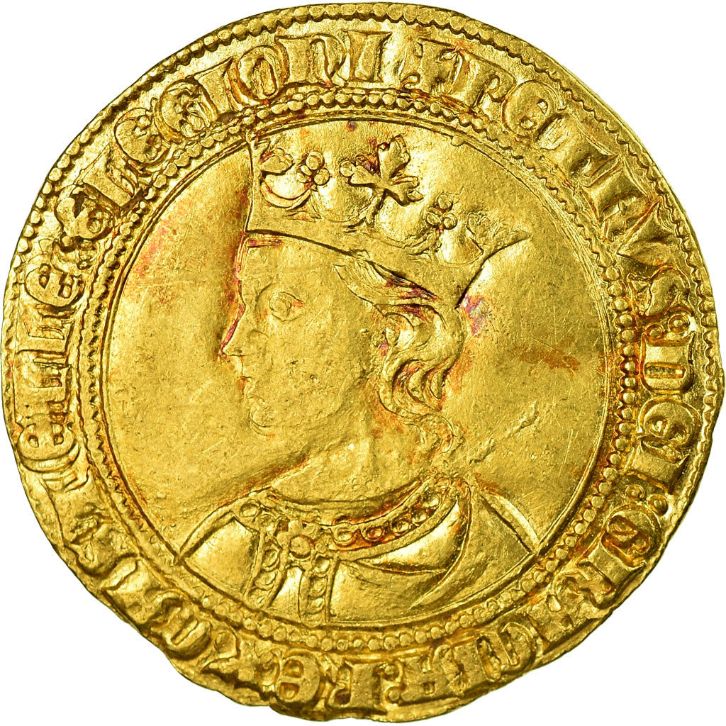 Moneda, España, Pierre Ier, Dobla de 35 maravedis, Seville, MBC, Oro