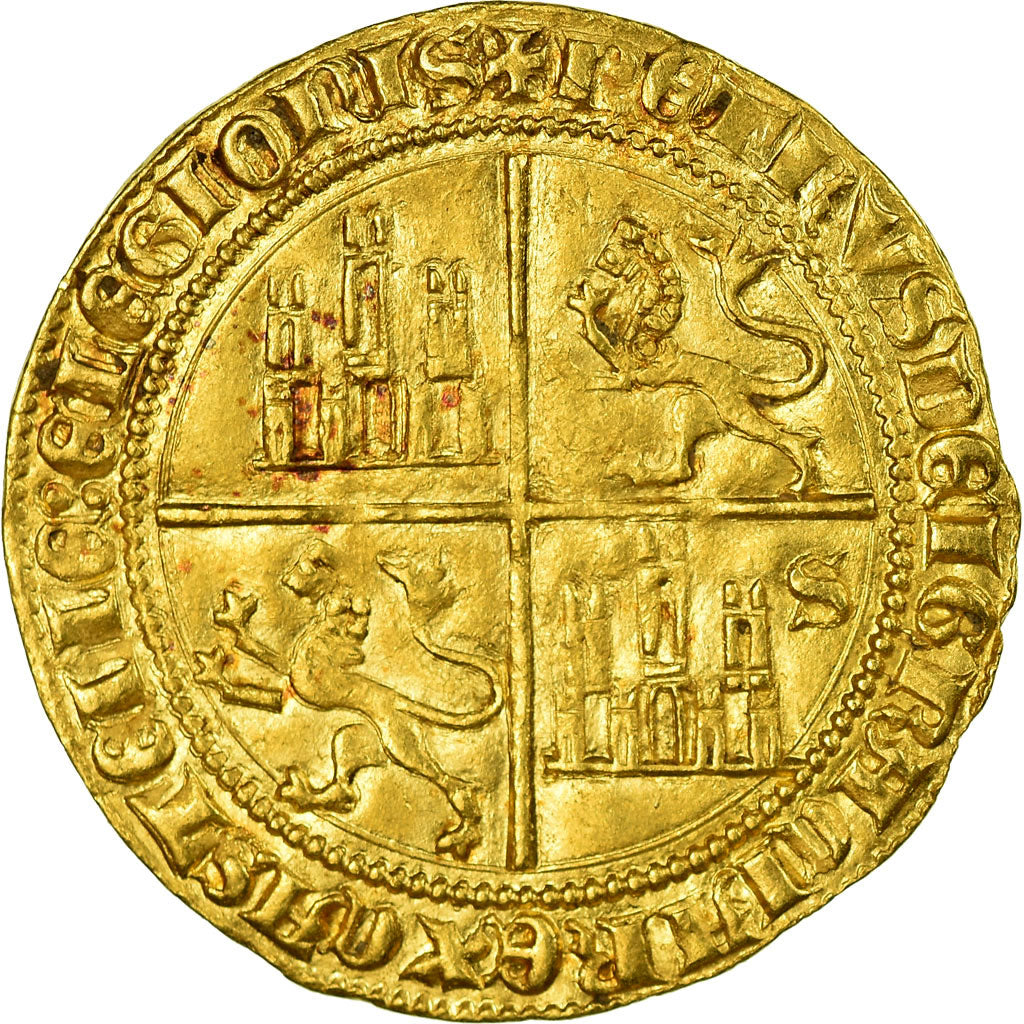 Moneda, España, Pierre Ier, Dobla de 35 maravedis, Seville, MBC, Oro