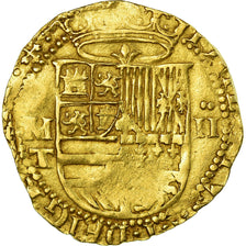 Coin, Spain, Philip II, 2 Escudos, Toledo, EF(40-45), Gold