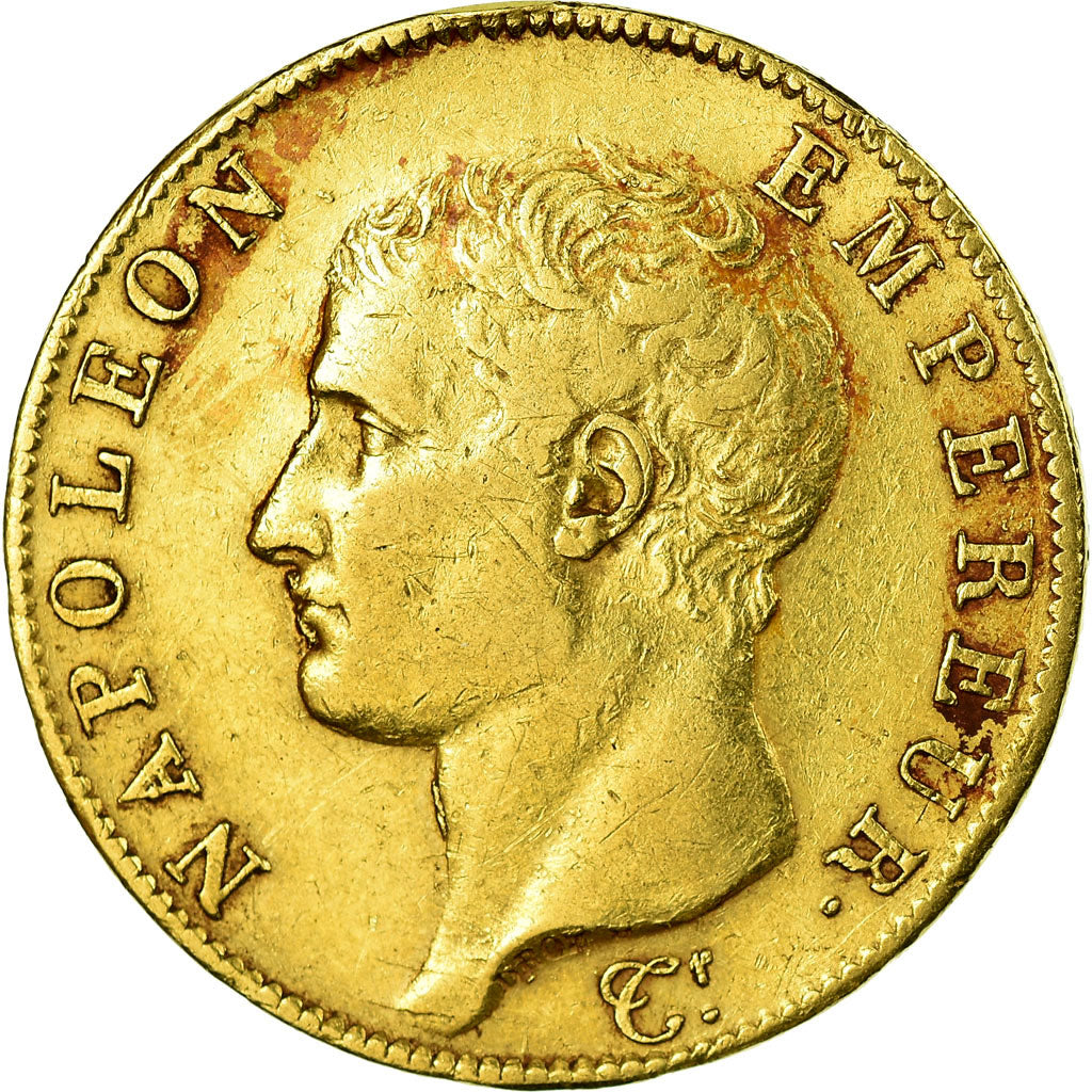 Munten, Frankrijk, Napoléon I, 40 Francs, AN 13, Paris, FR+, Goud, KM:664.1