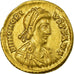 Coin, Honorius, Solidus, Ravenna, EF(40-45), Gold, RIC:1287