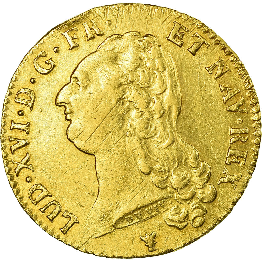 Coin, France, Louis XVI, Double louis d'or à la tête nue, 1786, Limoges