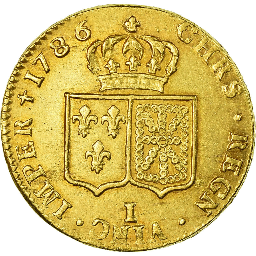 Coin, France, Louis XVI, Double louis d'or à la tête nue, 1786, Limoges
