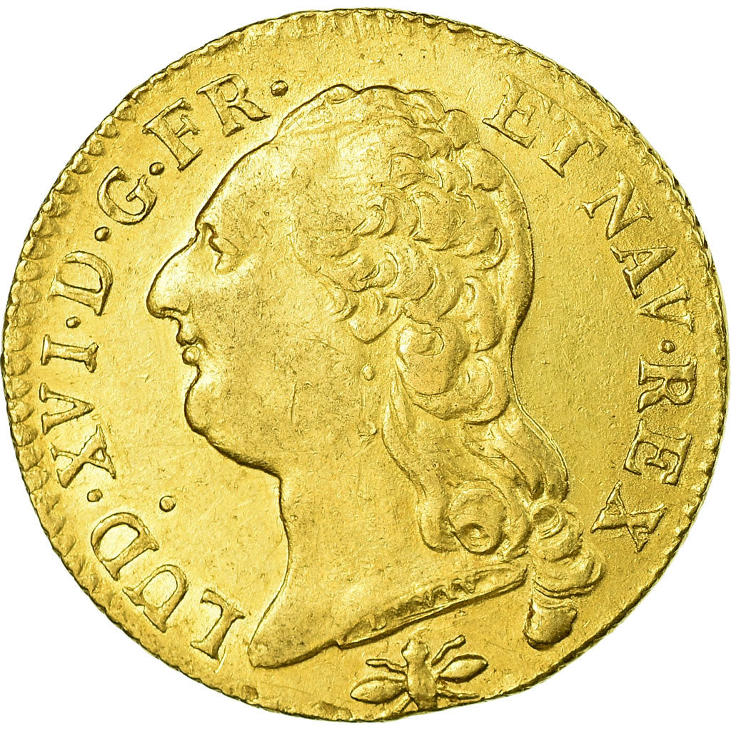 Moneta, Francia, Louis XVI, Louis d'or à la tête nue, Louis d'Or, 1786, Lyon